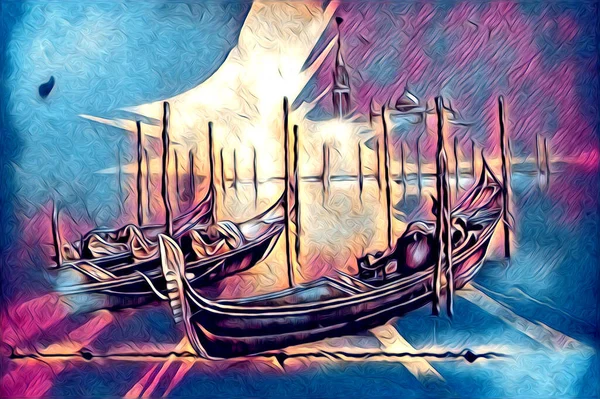 Antik Hajó Tengeri Motívum Rajz Kézzel Készített Illusztráció — Stock Fotó