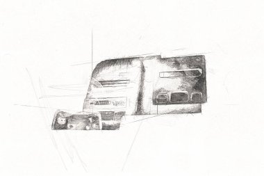 Parlak beyaz arkaplandaki geçmişe dönük bilgisayar oyun denetleyicileri, illüstrasyon