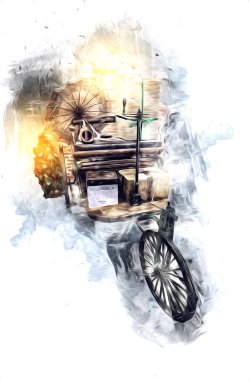 İnsanlar için bisiklet, illüstrasyon sanatı, çizim, çizim