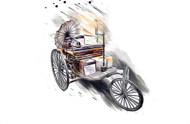 İnsanlar için bisiklet, illüstrasyon sanatı, çizim, çizim