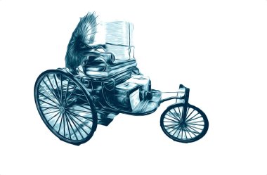 İnsanlar için bisiklet, illüstrasyon sanatı, çizim, çizim