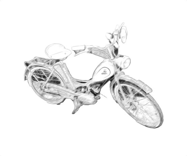 Bicicleta Para Personas Ilustración Arte Dibujo Boceto —  Fotos de Stock