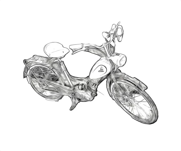 Bicicletta Persone Illustrazione Arte Disegno Schizzo — Foto Stock