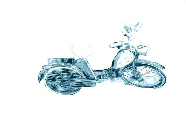 Bicicleta Para Personas Ilustración Arte Dibujo Boceto —  Fotos de Stock