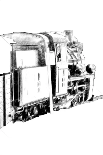 기관차 기관차 개선문 — 스톡 사진