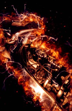 İkinci Dünya Savaşı 'ndan beri izole edilmiş beyaz bir geçmişi olan eski bir askeri motosiklet.