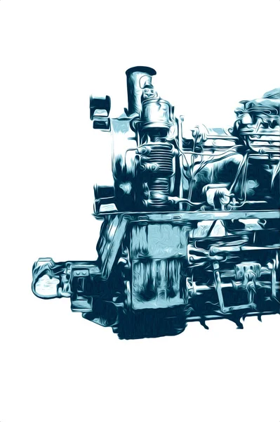 Vecchio Motore Vapore Retrò Vintage — Foto Stock