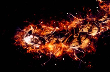 Motosiklet görüntüleme rengi izole edilmiş sanat antika retro