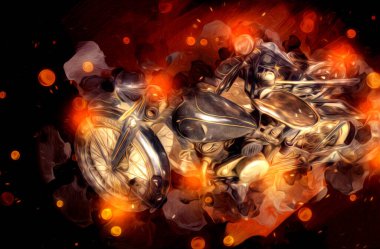 İkinci Dünya Savaşı 'ndan beri izole edilmiş beyaz bir geçmişi olan eski bir askeri motosiklet.