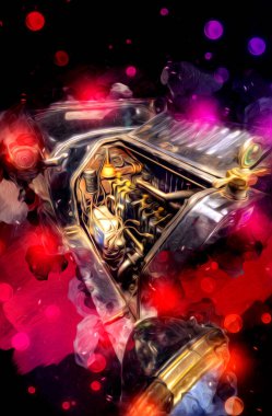 İkinci Dünya Savaşı 'ndan beri izole edilmiş beyaz bir geçmişi olan eski bir askeri motosiklet.