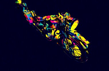 İkinci Dünya Savaşı 'ndan beri izole edilmiş beyaz bir geçmişi olan eski bir askeri motosiklet.