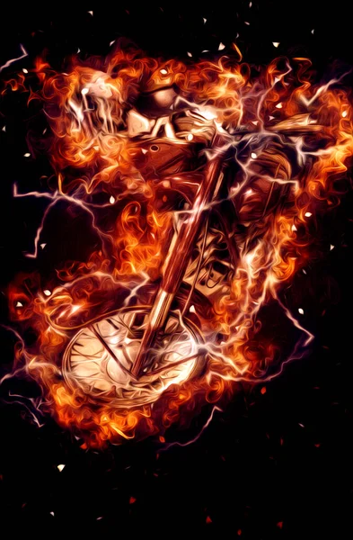 Motosiklet görüntüleme rengi izole edilmiş sanat antika retro