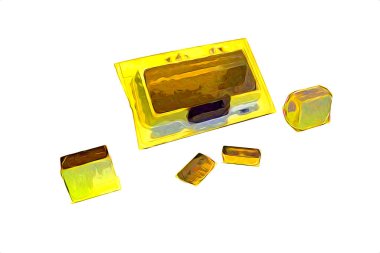 Parlak beyaz arkaplandaki geçmişe dönük bilgisayar oyun denetleyicileri, illüstrasyon