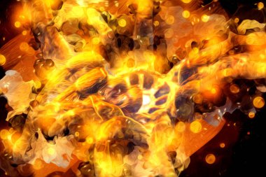 Beyaz arka planda korkunç tarantula örümceği, çizim, soluk soluğa