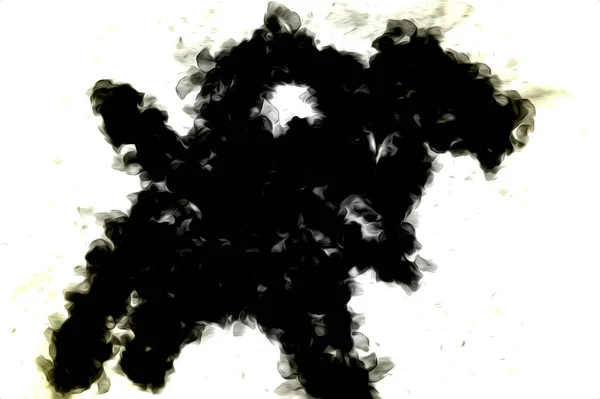 Enge Tarantula Spin Witte Achtergrond Illustratie Schets Hijgen — Stockfoto