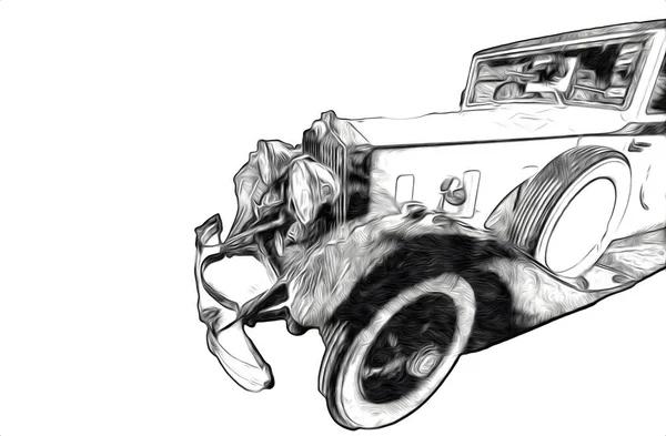 นเทจย อนย คคลาสส กรถเก าภาพประกอบ — ภาพถ่ายสต็อก