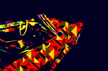 Klasik Retro Klasik Eski Araba Çizimi