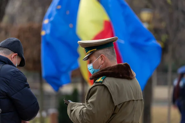 Timisoara Rumania Diciembre 2021 Militar Día Nacional Rumanía — Foto de Stock