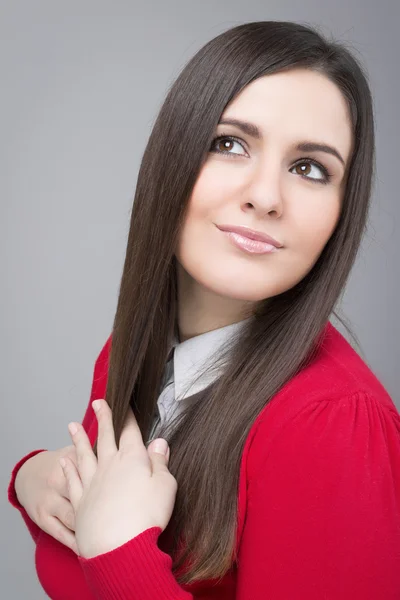 Mooie zakenvrouw dagdromen — Stockfoto