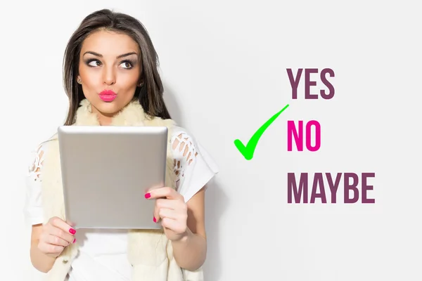 Hayır bir yanıt olarak seçme