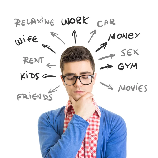 Genç adamın günlük sorunları