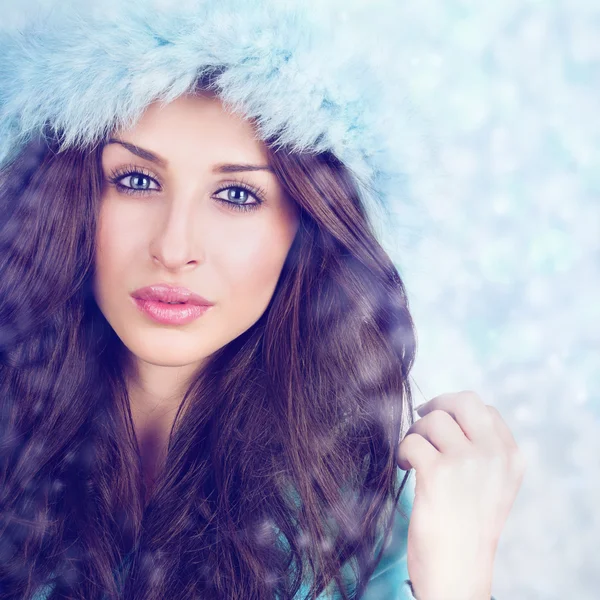 Hermosa reina azul invierno Imágenes De Stock Sin Royalties Gratis