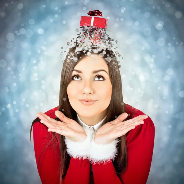 Christmas is funnier with presents — Stock Photo, Image