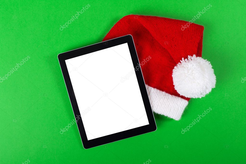 Tablet computer Christmas concept