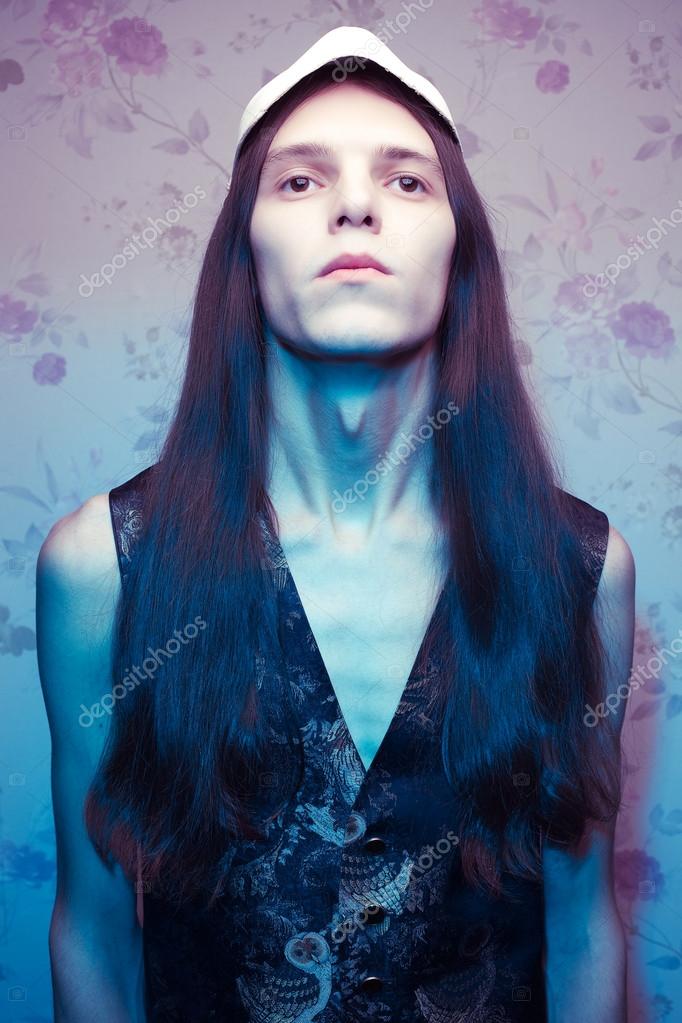 Boy Long Hair Style Wallpaper Camp Portrait Of A Long Haired Boy