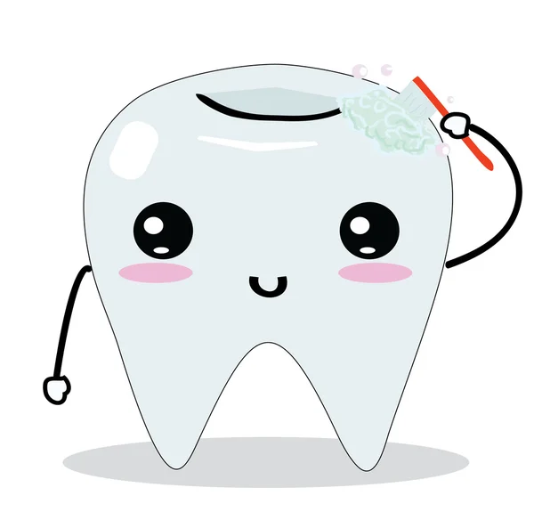 Cute tooth — Stock Vector
