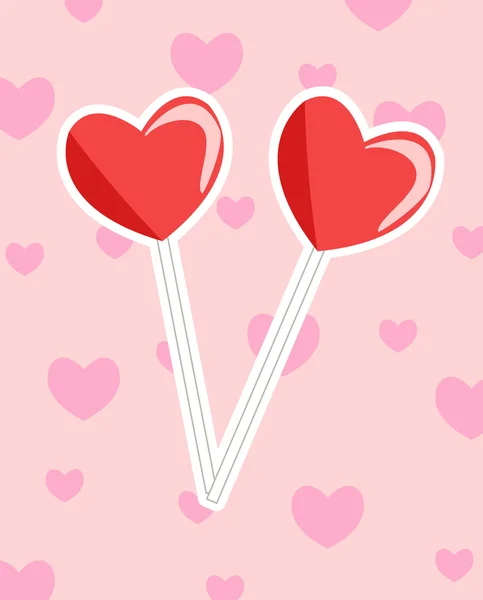 Tarjeta San Valentín — Vector de stock