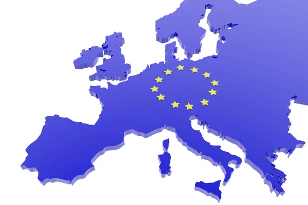 Карта Европейского союза Стоковая Картинка