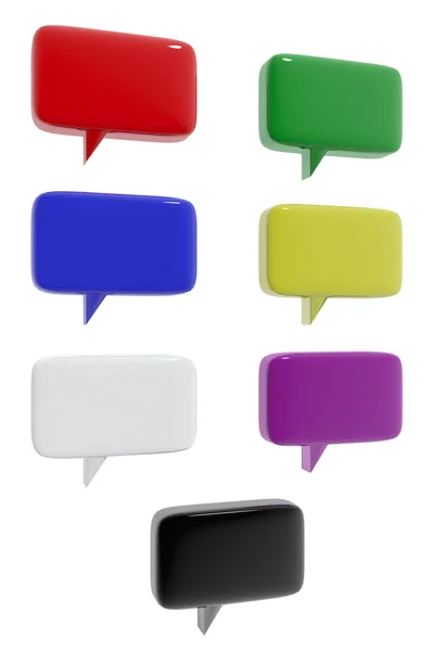 Communication icons of different colors — Stock Photo, Image