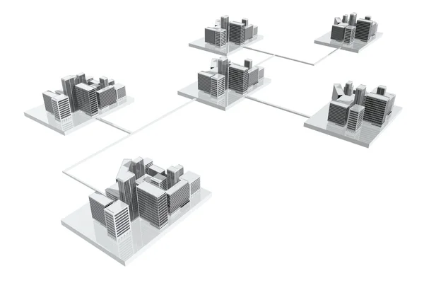 ağ bağlantılı şehirler