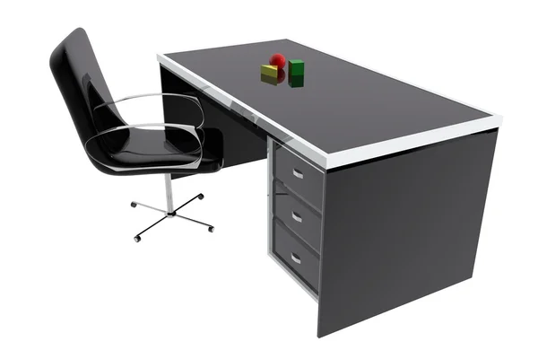 Mesa de escritorio y silla oficina Imagen De Stock
