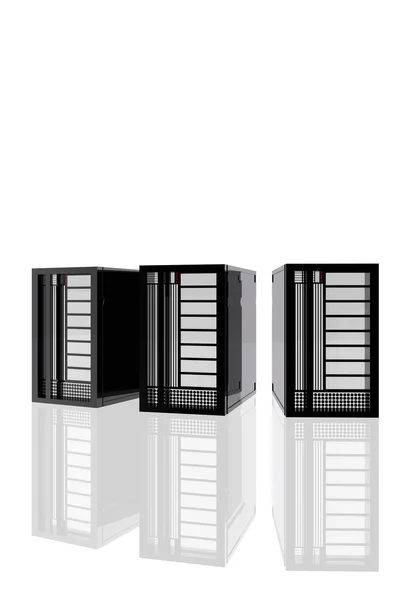 Multiple computer servers — Stock Photo, Image