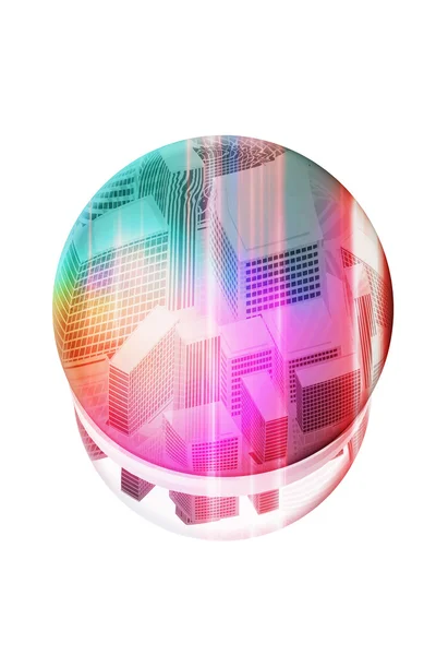 City in a bubble — Stock Photo, Image