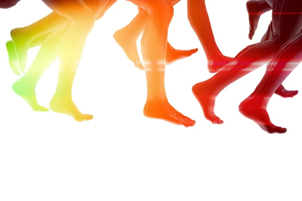 ayak çalışan yakın çekim