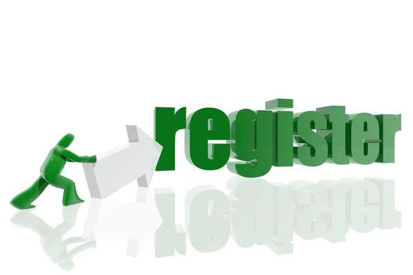 Registrati online — Foto Stock