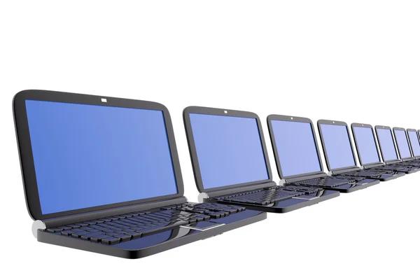 Verschillende laptops — Stockfoto