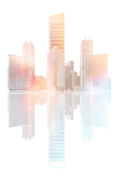 City skyscrapers and office buildings — Stock Photo, Image