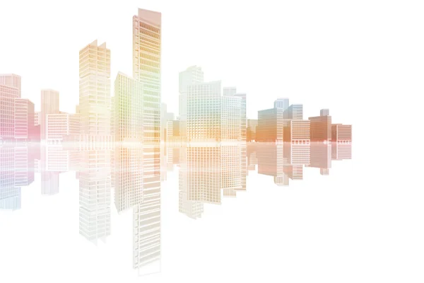 ofis binalarının ve gökdelenlerin şehir