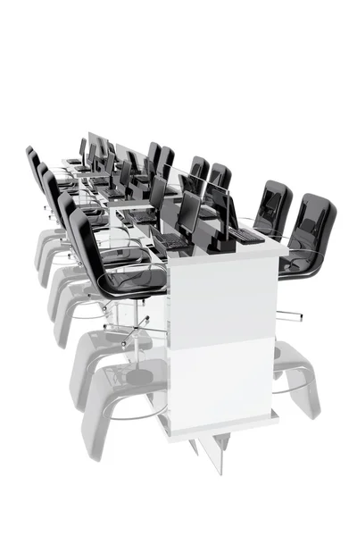 ofis sandalye, masa ve bilgisayar