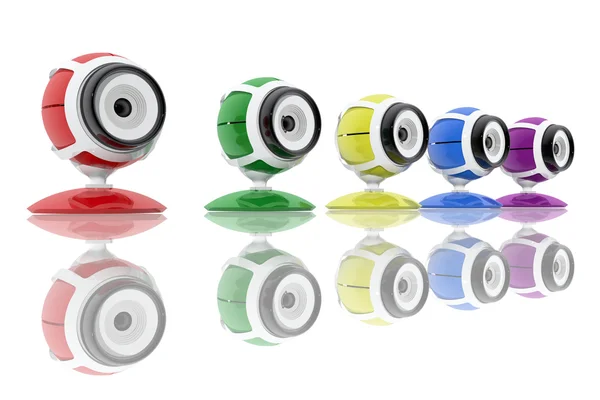 Colorful webcams — Stock Photo, Image