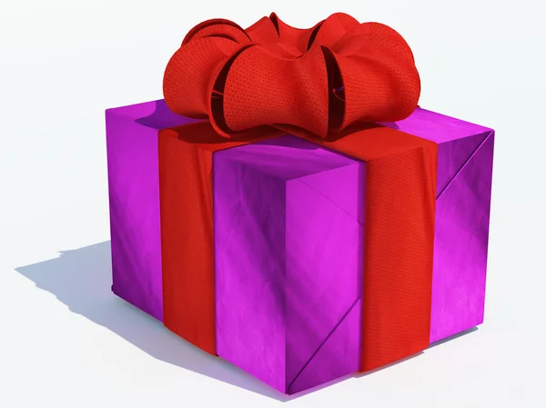 Gift pink — Stock Photo, Image