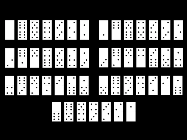 Illustrazione 3d di domino — Foto Stock