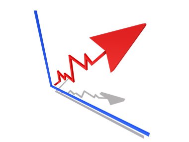 beyaz üzerine 3D grafik