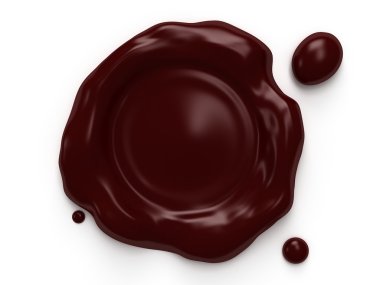 logo veya metin alanı olan mum mühür