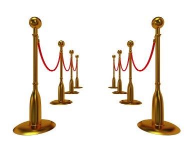 üzerine beyaz altın ip bariyer