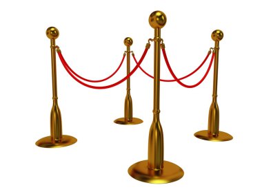 üzerine beyaz altın ip bariyer